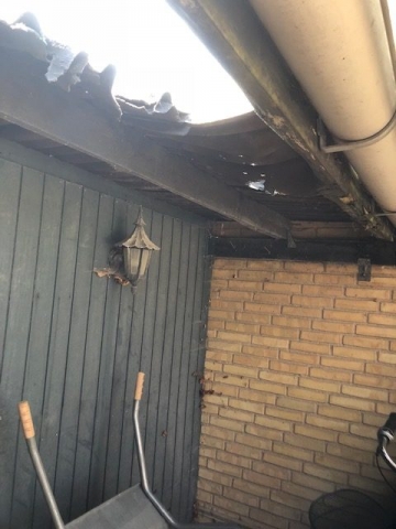 Renovering af carport og skur samt ombygning af stern og udhæng på hus
